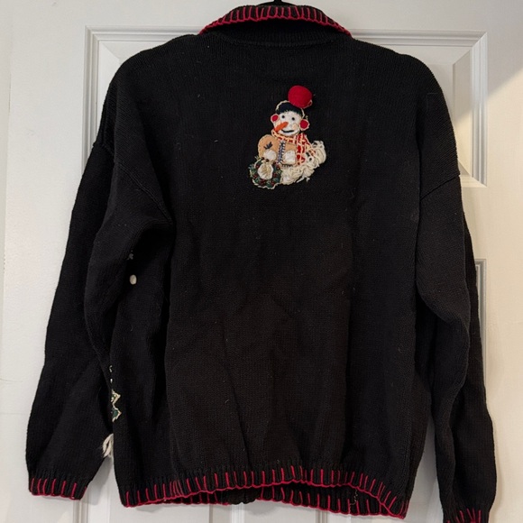 Festive Snowman Cardigan Sweater - Picture 4 of 4